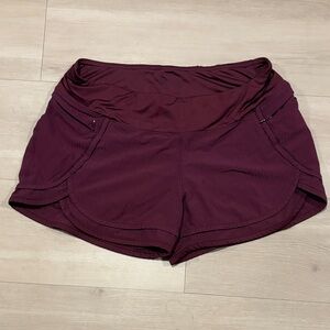 Hylete Women's Deep Burgundy Athletic Shorts